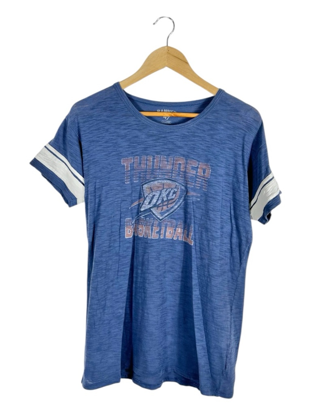 Oklahoma City Thunder Banner ‘47 Short Sleeve Graphic T-Shirt Size XL
